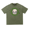 M.U.D Logo Heavyweight  Oversize Acid Wash Tee